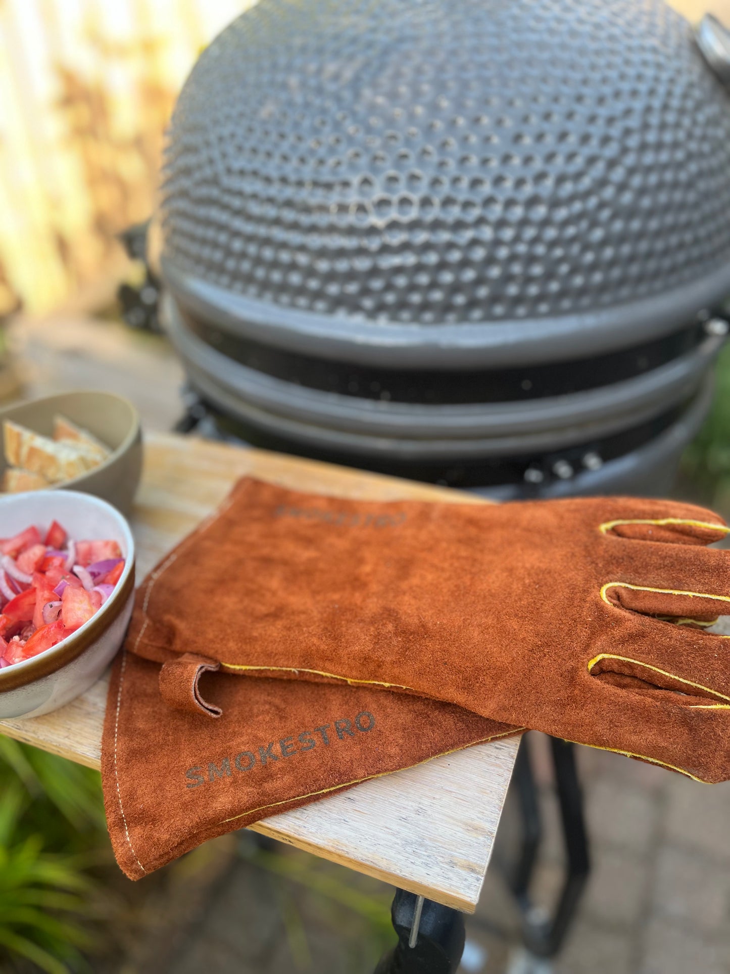 hitte bestendige handschoenen bruin