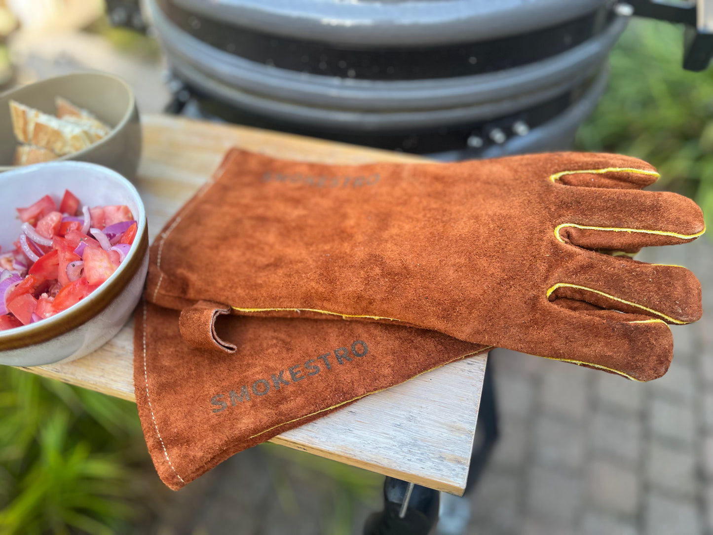 hitte bestendige handschoenen bruin